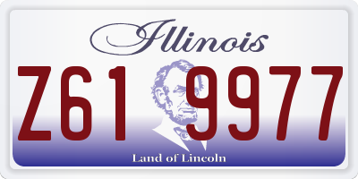 IL license plate Z619977