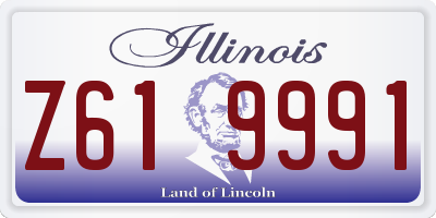 IL license plate Z619991