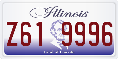 IL license plate Z619996