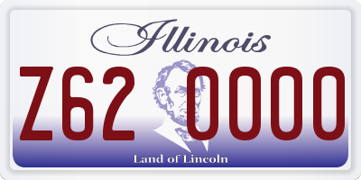 IL license plate Z620000