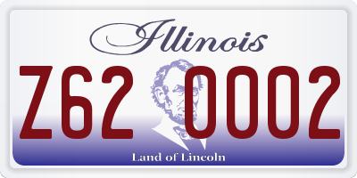 IL license plate Z620002