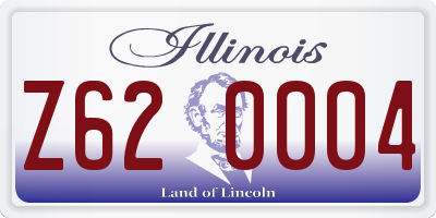IL license plate Z620004