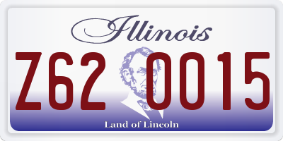 IL license plate Z620015