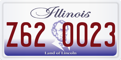 IL license plate Z620023