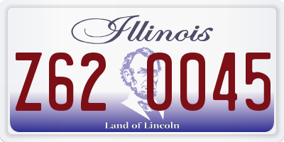 IL license plate Z620045