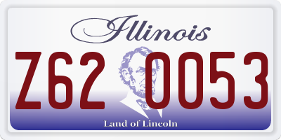 IL license plate Z620053