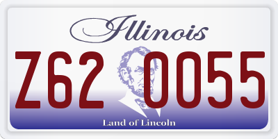 IL license plate Z620055