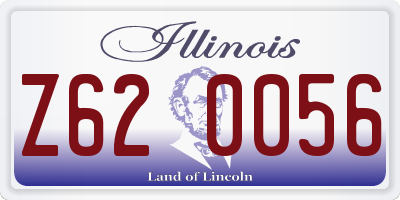 IL license plate Z620056