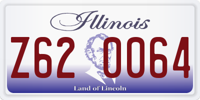 IL license plate Z620064