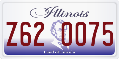 IL license plate Z620075