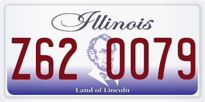 IL license plate Z620079