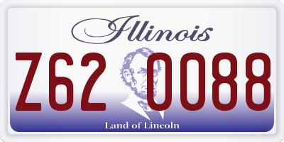 IL license plate Z620088