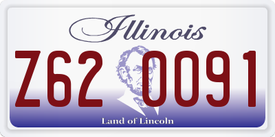 IL license plate Z620091