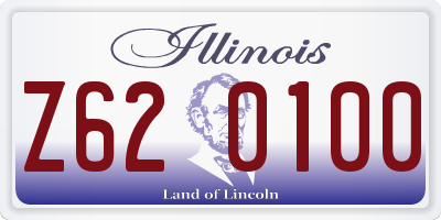 IL license plate Z620100