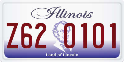 IL license plate Z620101