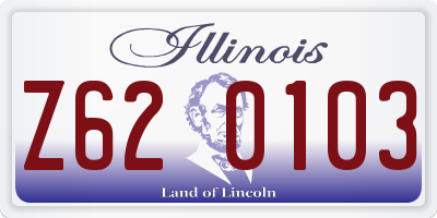 IL license plate Z620103