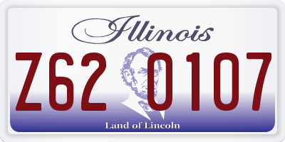 IL license plate Z620107
