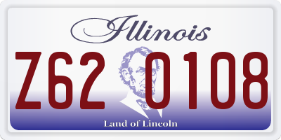 IL license plate Z620108