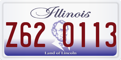 IL license plate Z620113