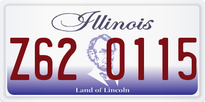 IL license plate Z620115
