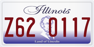 IL license plate Z620117