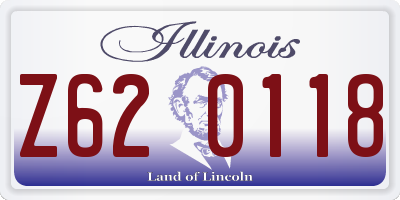 IL license plate Z620118