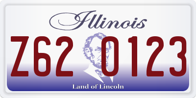IL license plate Z620123