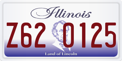 IL license plate Z620125
