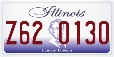 IL license plate Z620130