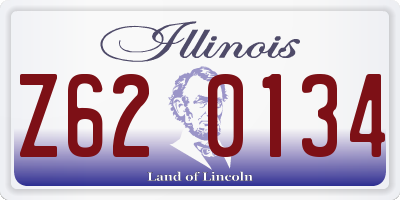 IL license plate Z620134