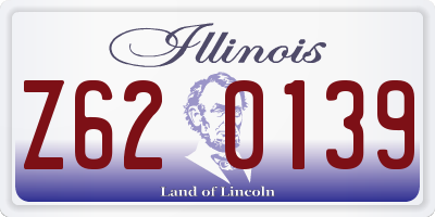 IL license plate Z620139