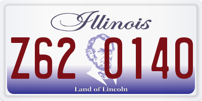IL license plate Z620140