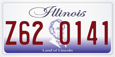IL license plate Z620141