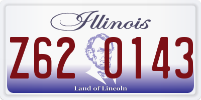 IL license plate Z620143