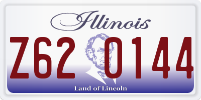 IL license plate Z620144