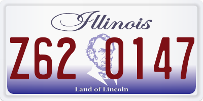 IL license plate Z620147