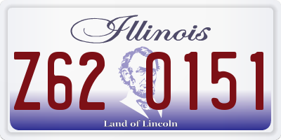 IL license plate Z620151