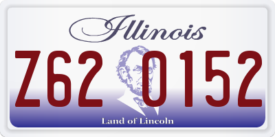 IL license plate Z620152