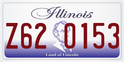 IL license plate Z620153