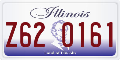 IL license plate Z620161