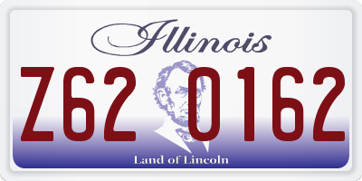 IL license plate Z620162