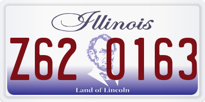IL license plate Z620163