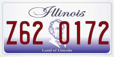 IL license plate Z620172