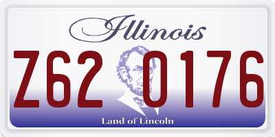 IL license plate Z620176
