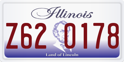 IL license plate Z620178