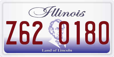 IL license plate Z620180