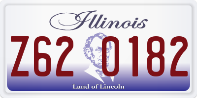 IL license plate Z620182