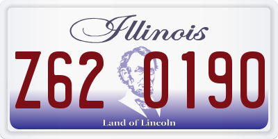 IL license plate Z620190
