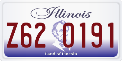 IL license plate Z620191