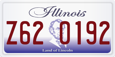 IL license plate Z620192
